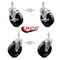 Service Caster 5 Inch Soft Rubber Wheel Swivel 10mm Threaded Stem Caster Brakes SCC, 2PK SCC-TS20S514-SRS-M1015-2-TLB-2 - alternate 4